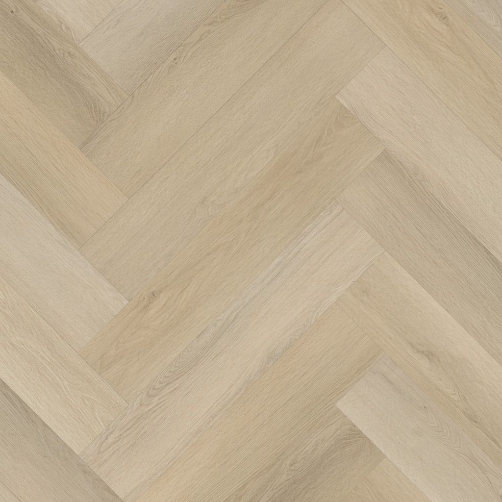 YUP Mayfair herringbone dryback light oak