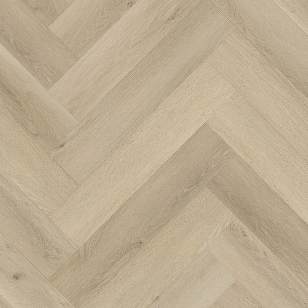 YUP Mayfair herringbone dryback warm oak