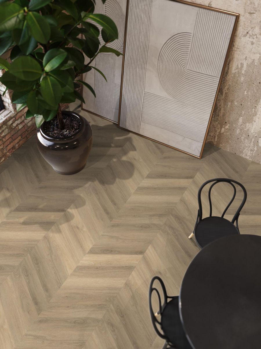 YUP Chevron dryback beige