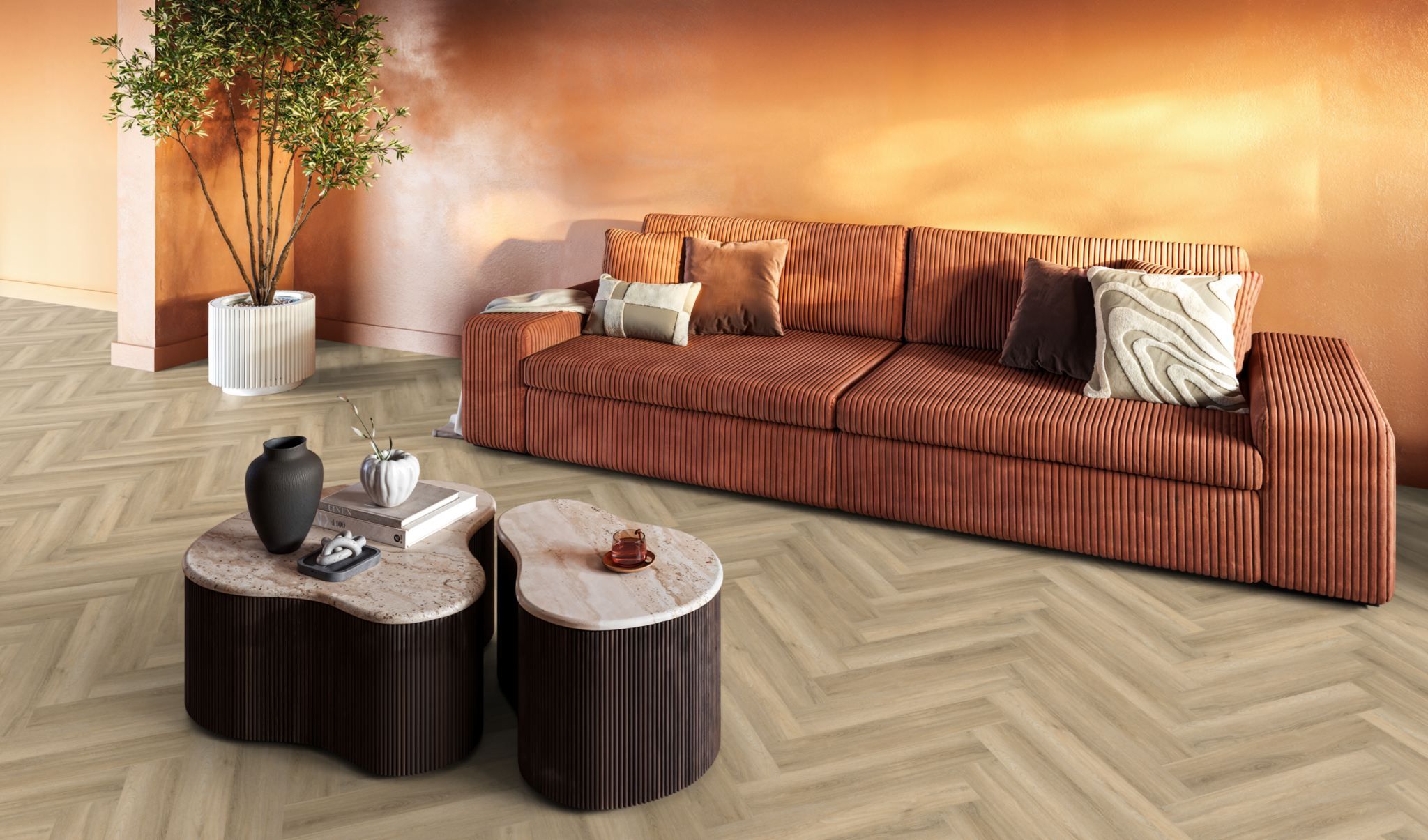 YUP Herringbone click SRC beige