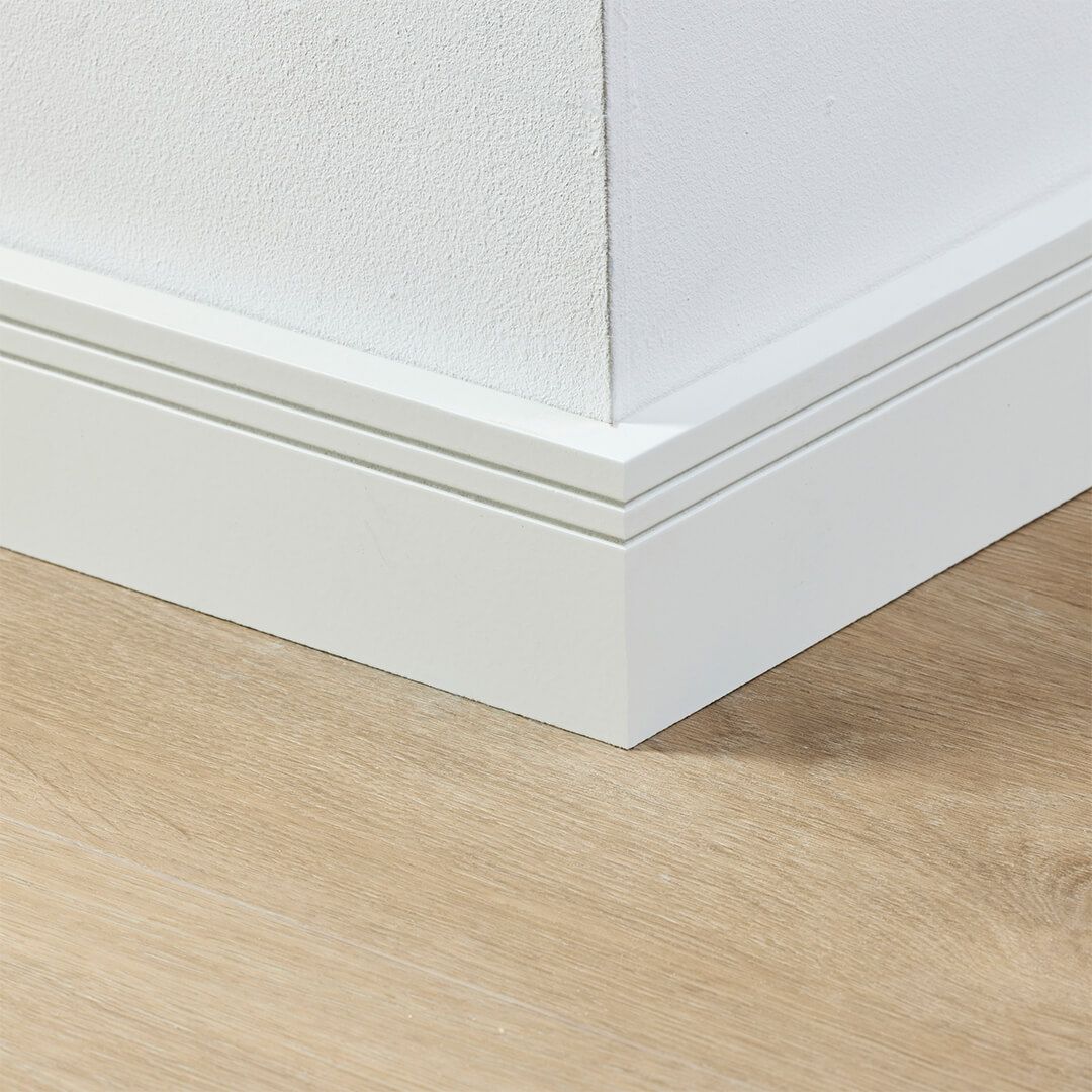 Co-pro gelakte plint milaan wit 70x15