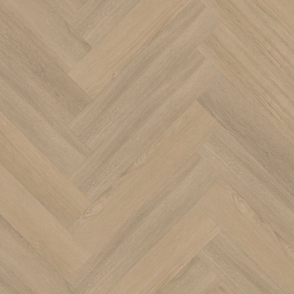 YUP Sutton herringbone dryback warm beige staal