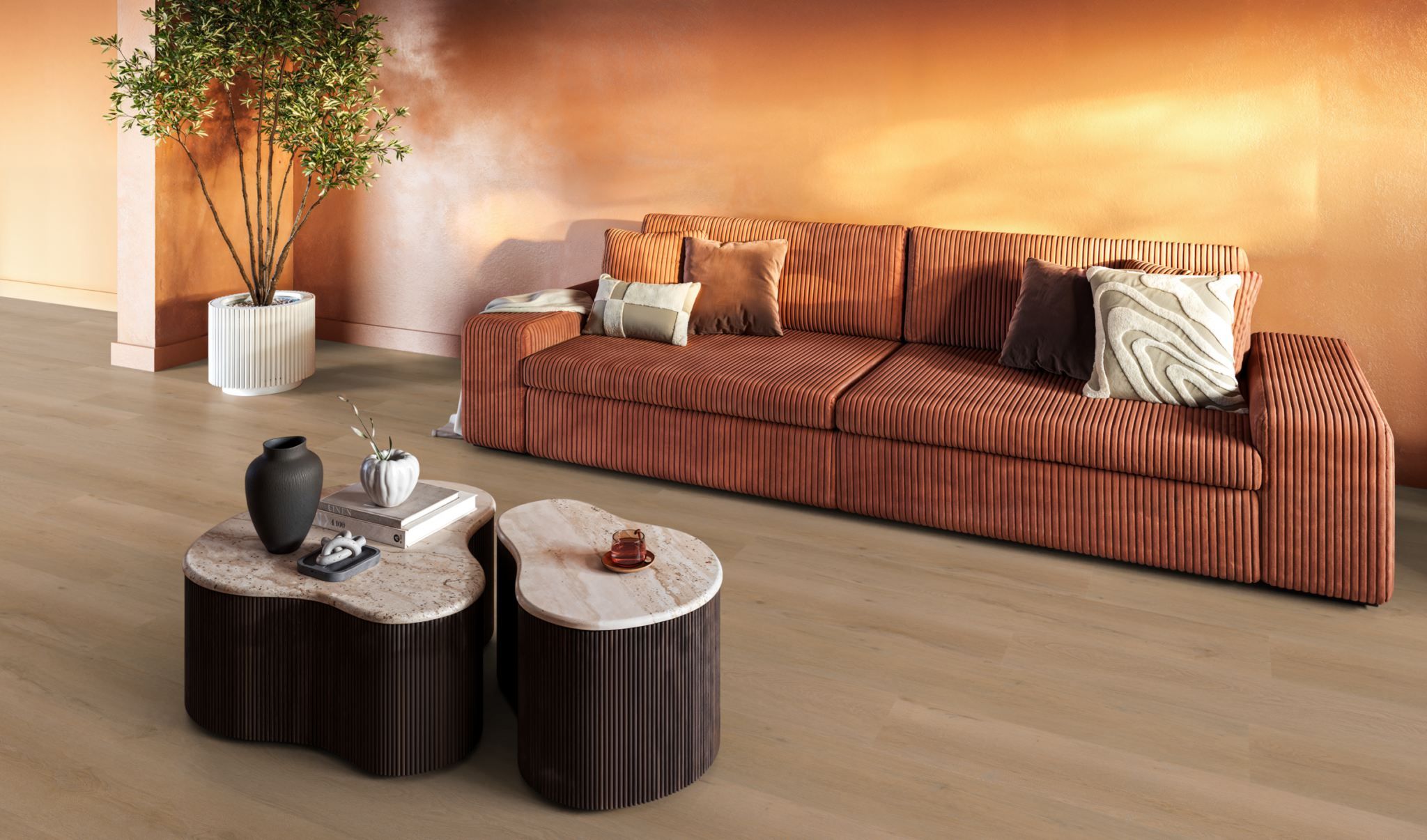Leyton dryback warm oak