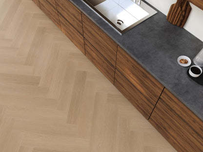 YUP Fulham herringbone dryback dark oak