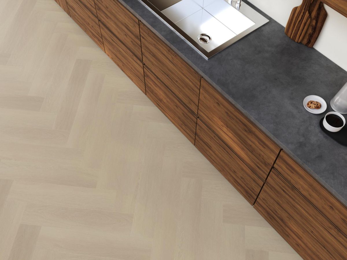 YUP Fulham visgraat beige