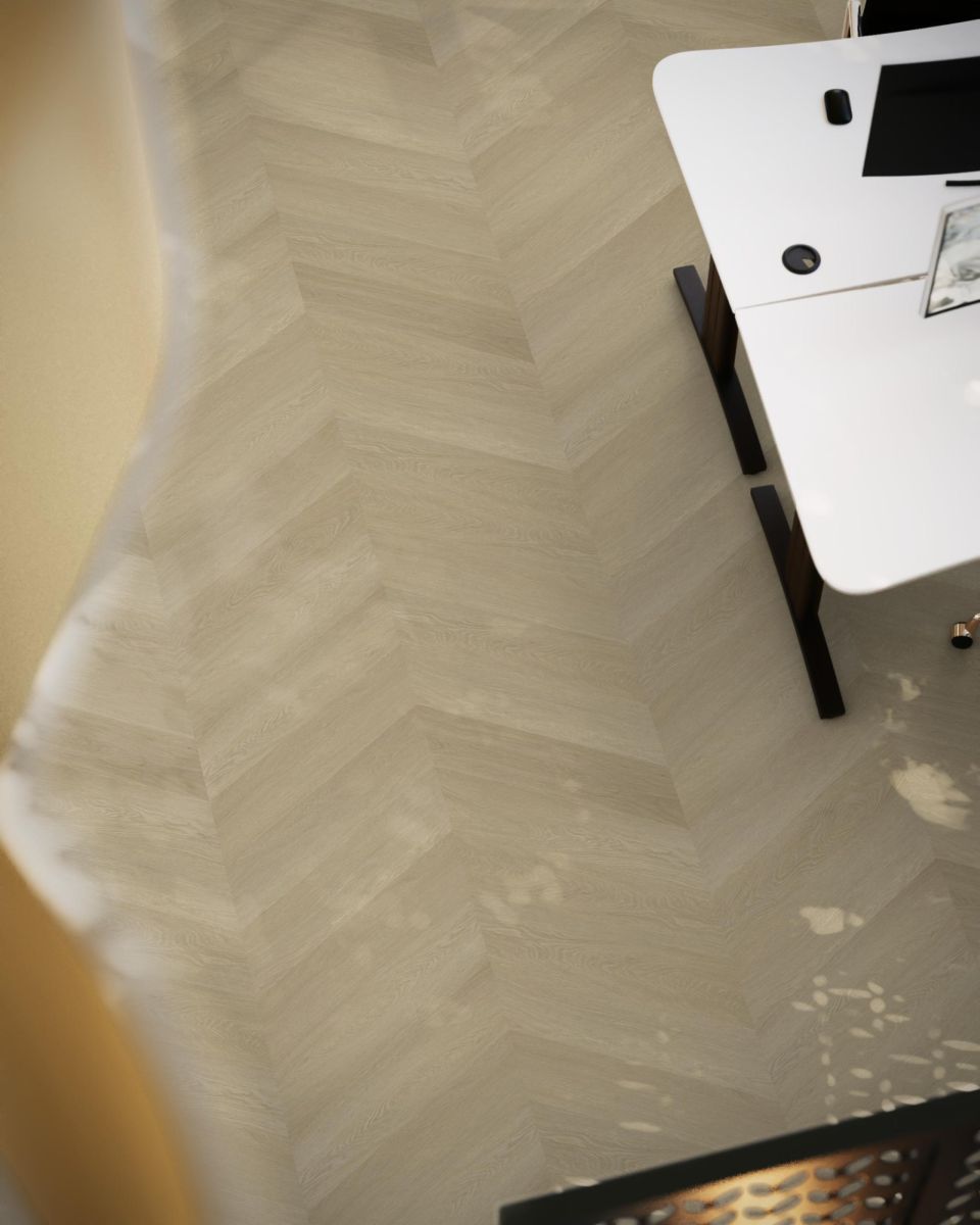 YUP Fulham chevron natural oak