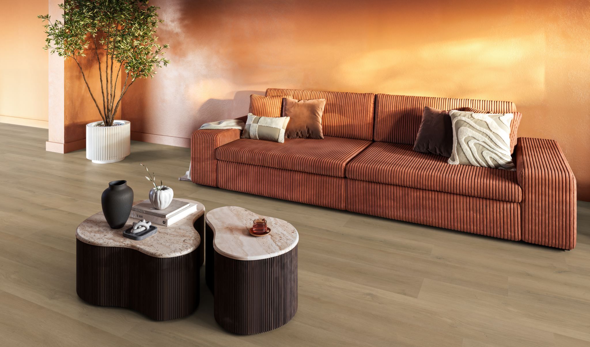 Greenwich dryback warm oak