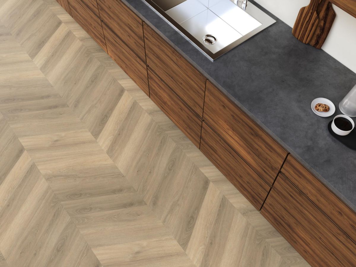 YUP Chevron dryback beige
