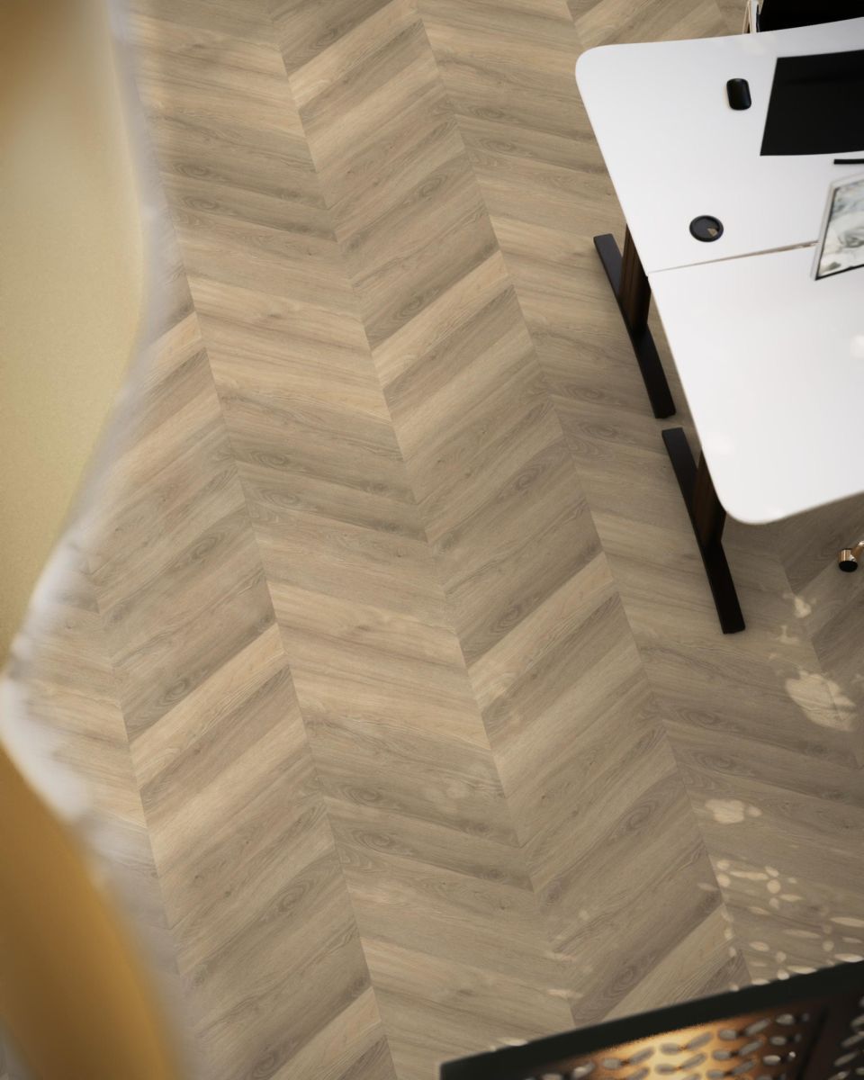 YUP Chevron dryback beige