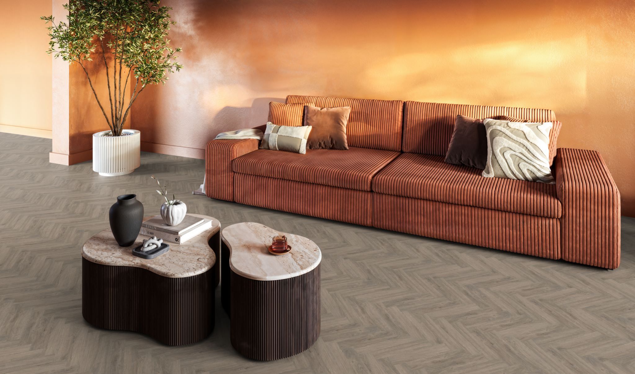 YUP Herringbone dryback smoky