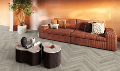 YUP Herringbone dryback grey