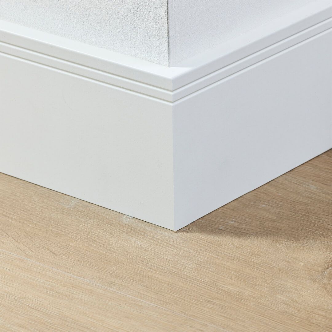 Co-pro folieplint milaan wit 120x15