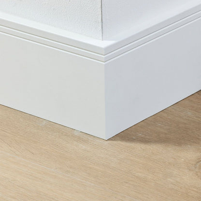 Co-pro folieplint milaan wit 120x15