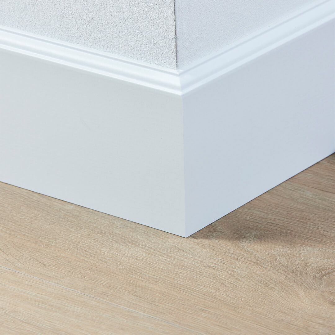 Co-pro folieplint praag wit 120x15