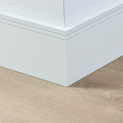 Co-pro gelakte plint milaan wit 120x15