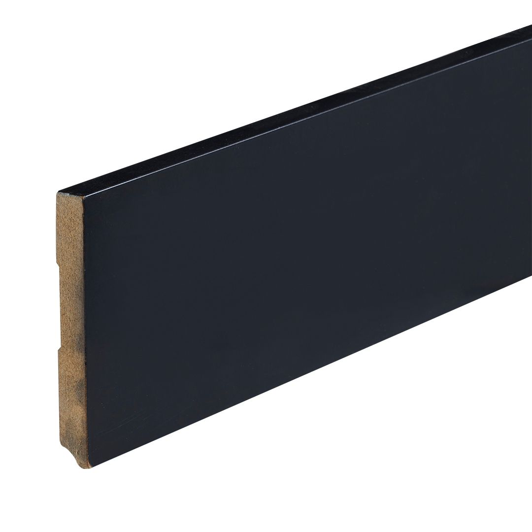 Co-pro gelakte plint amsterdam zwart 120x15